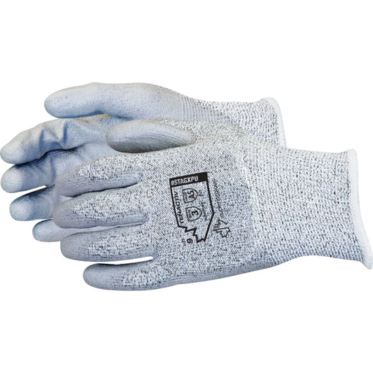 Superior Glove Works Ltd. Cut-Resistant Glove, Size Small/7, 13 Gauge, Polyurethane Coated, TenActiv™ Shell, ASTM ANSI Level A5