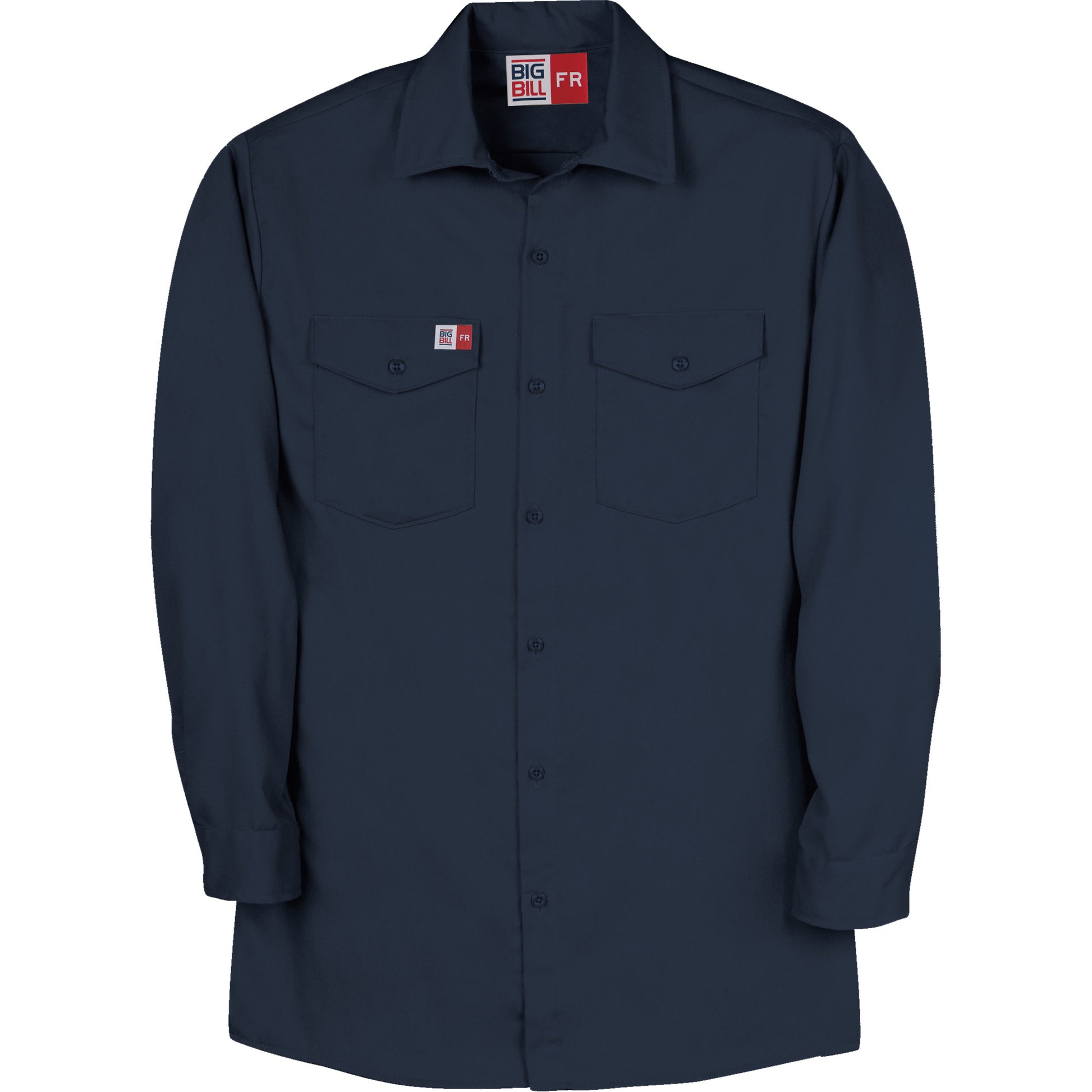 Big Bill Arc Flash Work Shirt, Large (Tall), Navy Blue