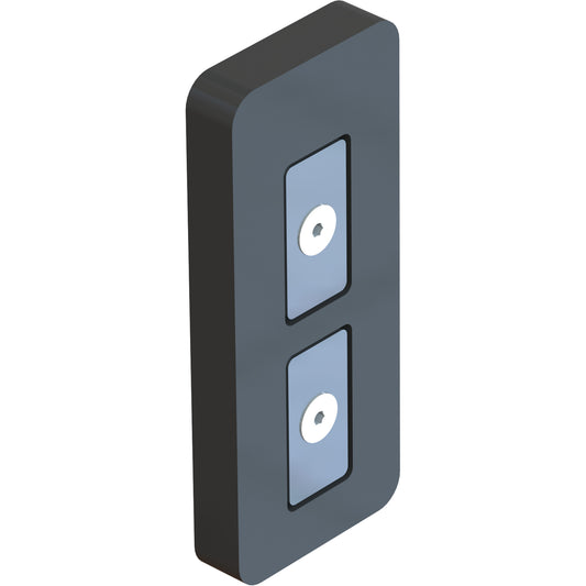 Banner Stakes PLUS Head Belt/Ribbon Magnetic End Attachment, Black