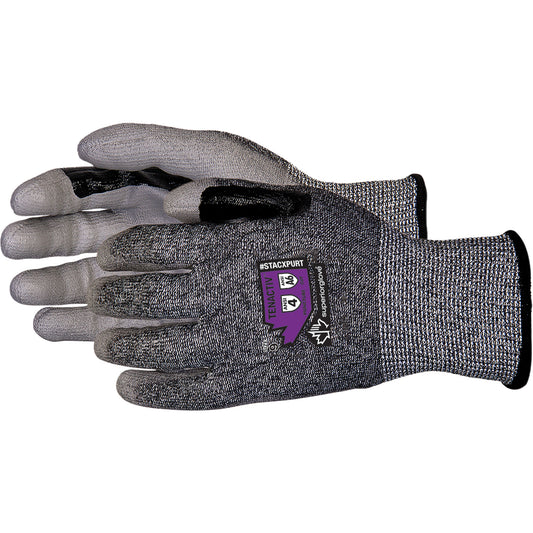 Superior Glove Works Ltd. Composite-Knit Cut-Resistant Gloves, Size 8, 13 Gauge, Polyurethane Coated, TenActiv™ Shell, ASTM ANSI Level A6