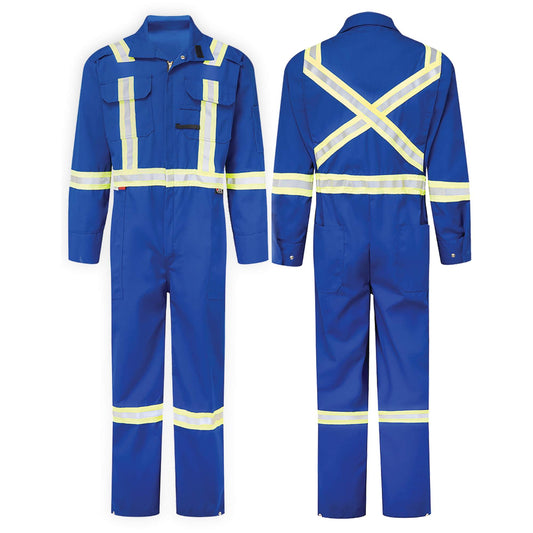 IFR Workwear Nomex®Essential 6 oz. Deluxe Coveralls, Size 50, Royal Blue