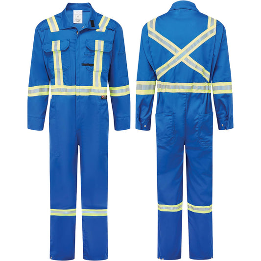 IFR Workwear UltraSoft® 9 oz. Deluxe Coveralls, Size 56 (Tall), Royal Blue