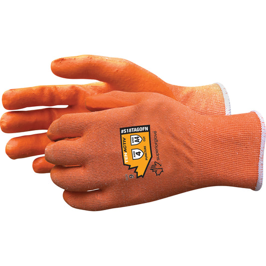Superior Glove Works Ltd. Composite Filament Fibre Gloves, Size 10, 18 Gauge, Foam Nitrile Coated, TenActiv™ Shell, ASTM ANSI Level A4