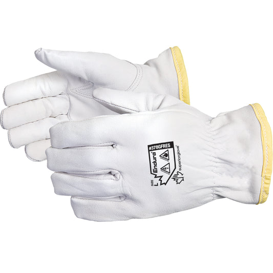 Superior Glove Works Ltd. Endura® Flame-Resistant Anti-Static Driver's Gloves, Large, Grain Goatskin Palm, Rhovyl® Inner Lining