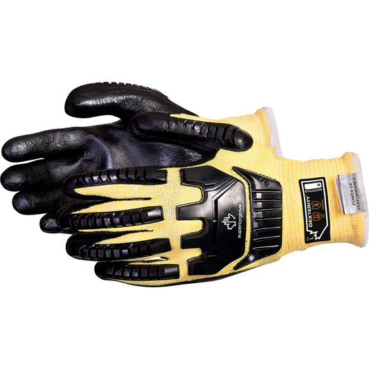 Superior Glove Works Ltd. Dexterity® Anti-Impact Cut-Resistant Gloves, Size X-Large, 13 Gauge, Foam Nitrile Coated, Kevlar® Shell, ASTM ANSI Level A4