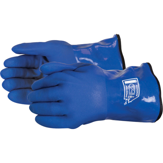 Superior Glove Works Ltd. Chemstop™ 12-Inch Cut-Resistant Anti-Impact Gloves, Size Medium, 13 Gauge, PVC Coated, Stainless Steel/TenActiv™ Shell, ASTM ANSI Level A8