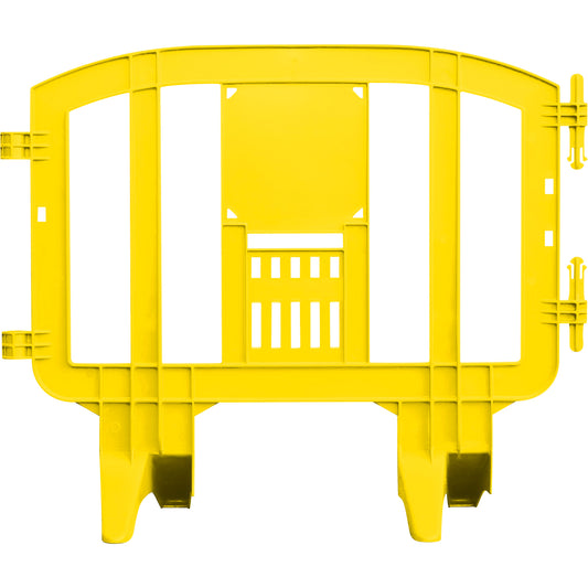 MLR International Minit Barricade, Interlocking, 49" L x 39" H, Yellow