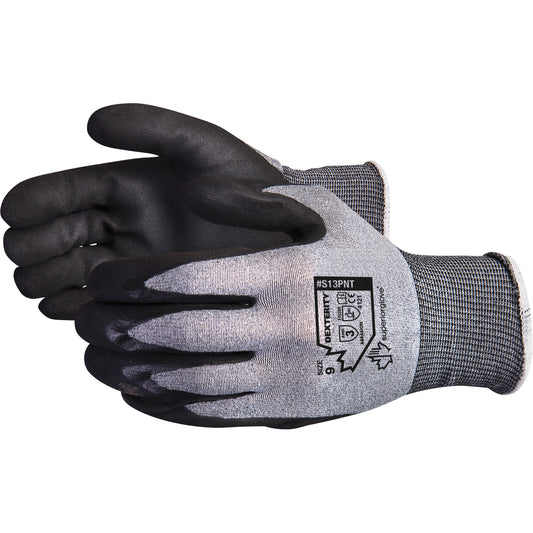 Superior Glove Works Ltd. Dexterity® Gloves, 11, Nitrile Coating, 13 Gauge, Nylon Shell