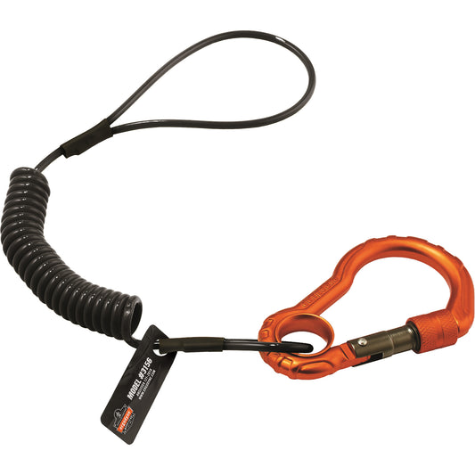 Ergodyne Squids® 3156 Tool Lanyard, Coil, Carabiner/Loop