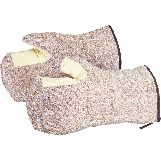 Superior Glove Works Ltd. CoolGrip® Baker's Mitts, Terry Cloth, Large, Protects Up To 446° F (230° C)