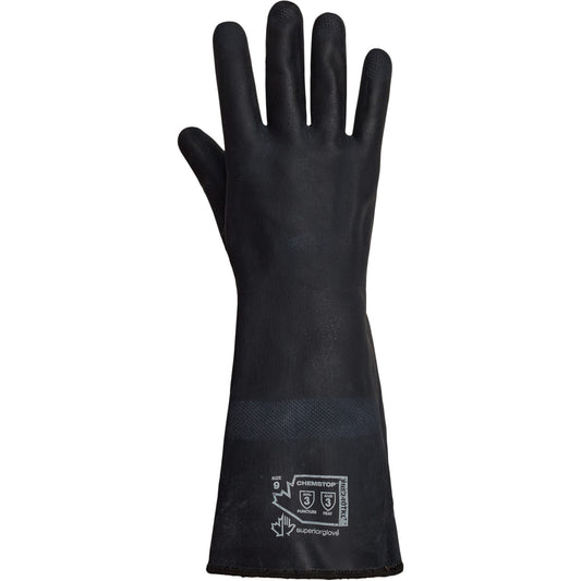 Superior Glove Works Ltd. ChemStop™ Heady-Duty Chemical & Heat-Resistant Gloves, Neoprene, 9, Protects Up To 100° F (212° C)