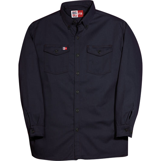 Big Bill Westex™ UltraSoft® Button Down Shirt, Medium (Tall), Navy Blue