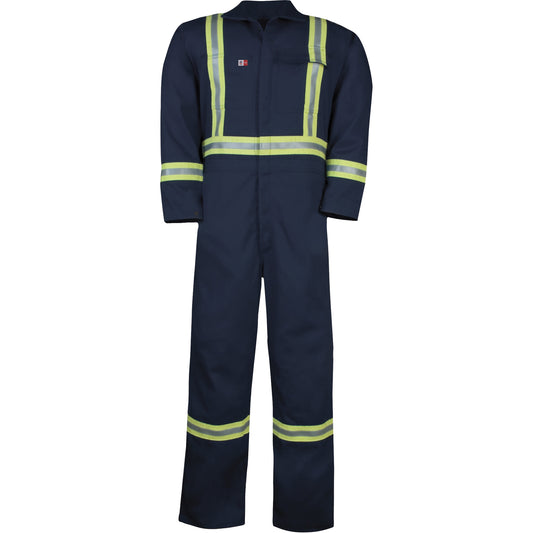 Big Bill Westex™ UltraSoft® Unlined Coveralls, Size 5X-Large (Tall), Navy Blue, 12.4 cal/cm2