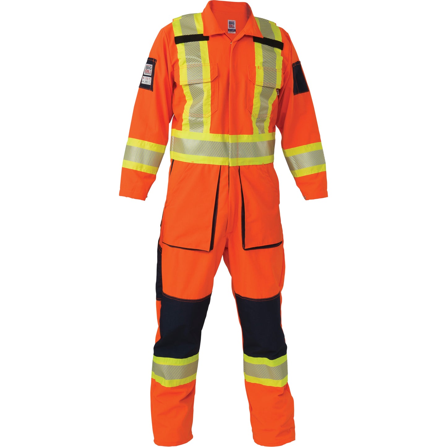 Big Bill Ripstop Coveralls, Medium (Tall), High Visibility Orange
