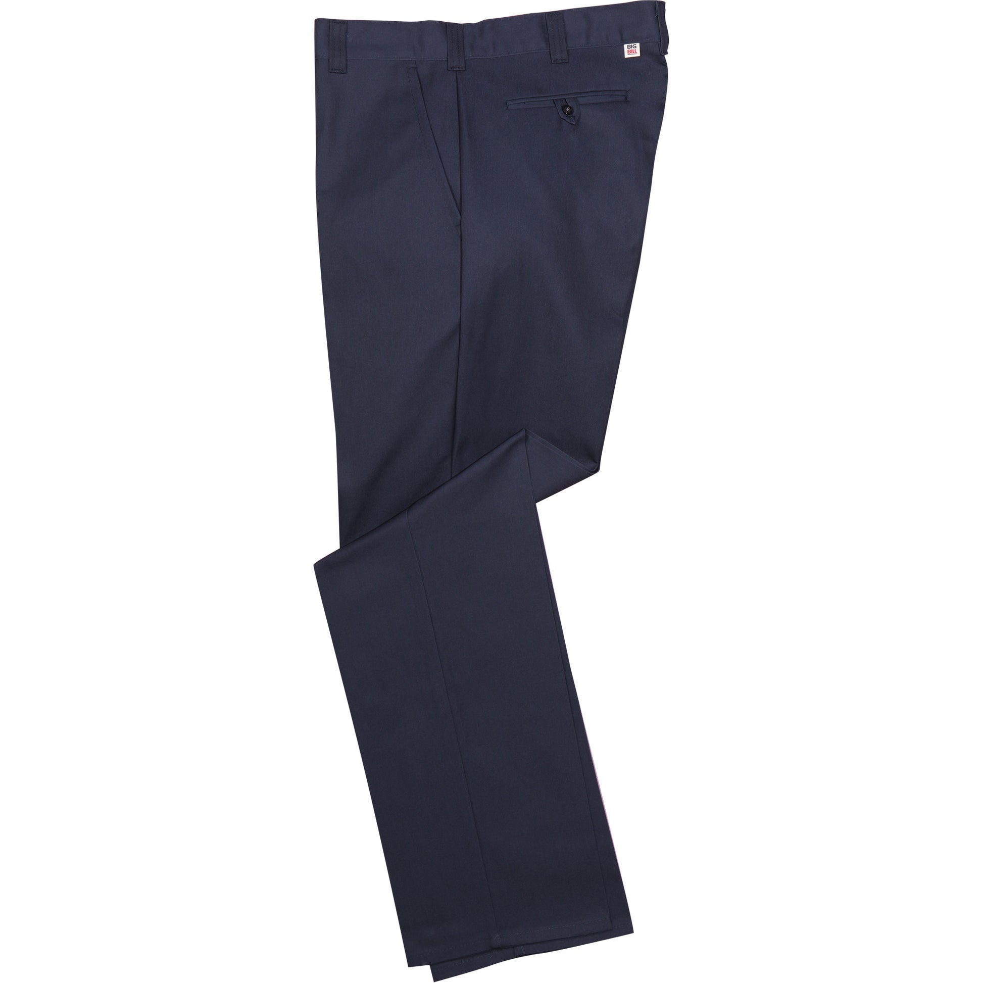 Big Bill Regular Fit Twill Work Pants, Poly-Cotton, Navy Blue, Size 44, 32 Inseam
