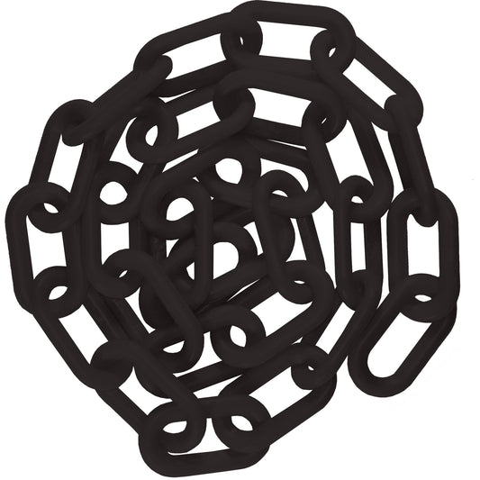 Mr. Chain 25' Plastic Chain Barrier, Black