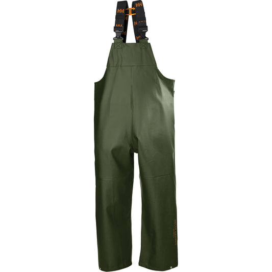 Helly Hansen Gale Rain Bib Pants, 4X-Large, Polyester, Green