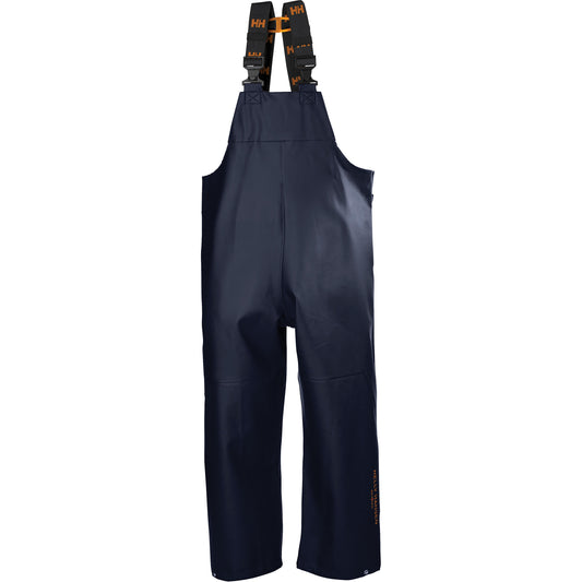 Helly Hansen Gale Rain Bib Pants, Large, Polyester, Navy Blue