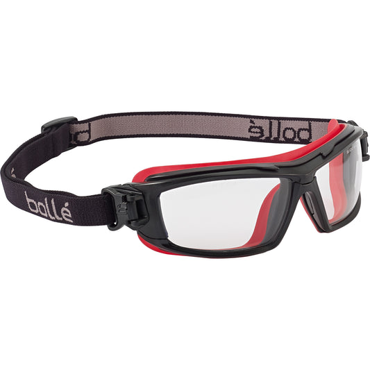 Bollé Safety Ultim8 Safety Goggles, Clear Lens, Anti-Fog/Anti-Scratch, Closed Vent