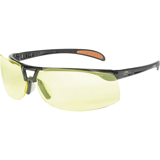 Honeywell Protégé™ Safety Glasses with HydroShield™ Lenses, Amber Lens, Anti-Fog/Anti-Scratch, ANSI Z87+