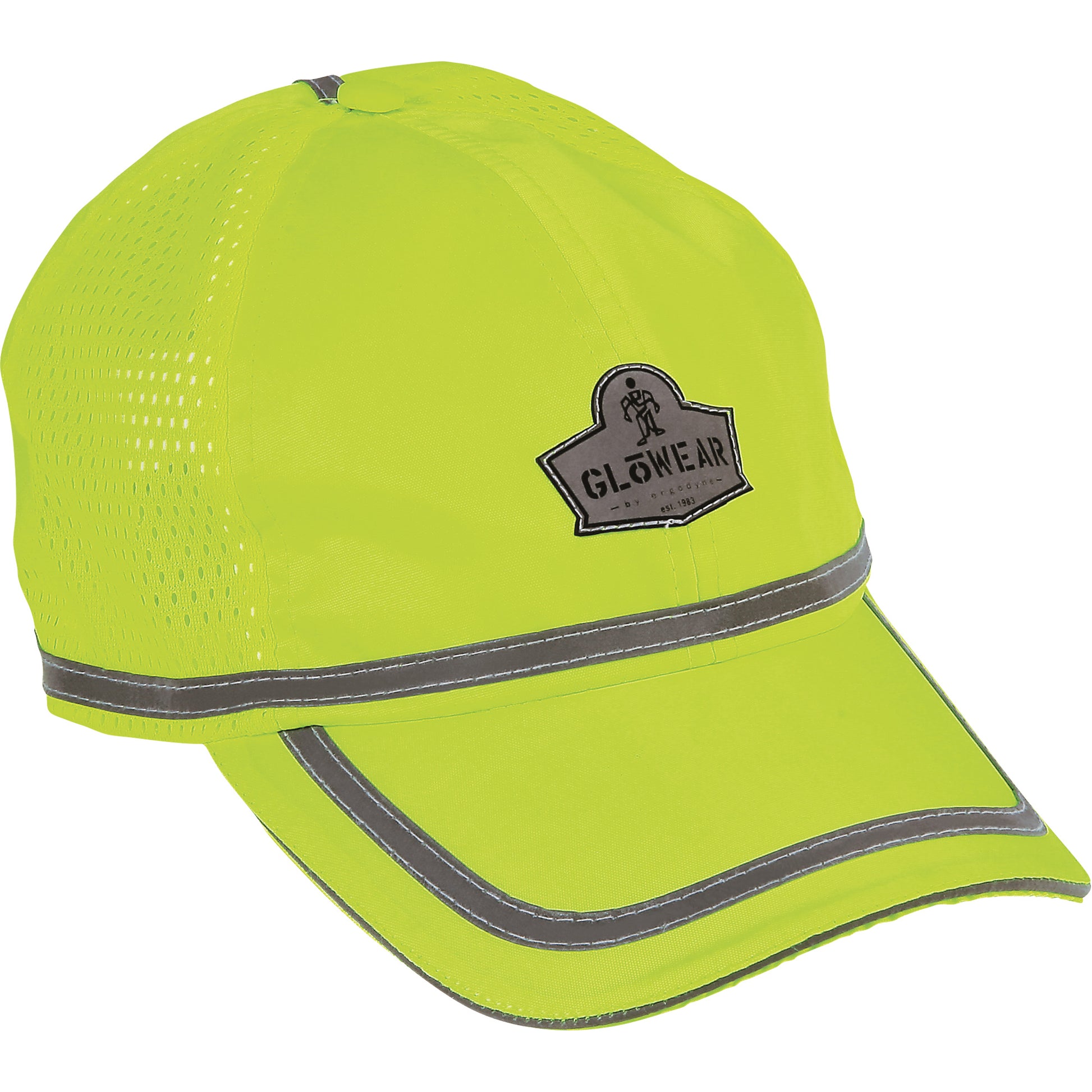 Ergodyne GloWear® 8930 High Visibility Baseball Cap, High Visibility Lime-Yellow, Polyester