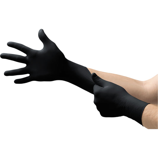 Microflex Onyx® Gloves, 2X-Large, Nitrile, 3.5-mil, Powder-Free, Black