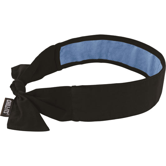 Ergodyne Chill-Its® 6700CT Cooling Bandana, Black
