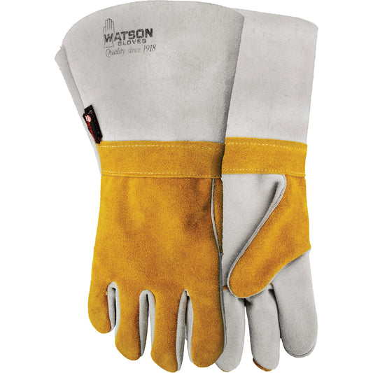 Watson Gloves 1034 Wopper Welding Gloves, Split Cowhide, Size 11