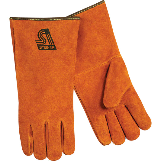  Welding Gloves, Split Cowhide, Size Medium