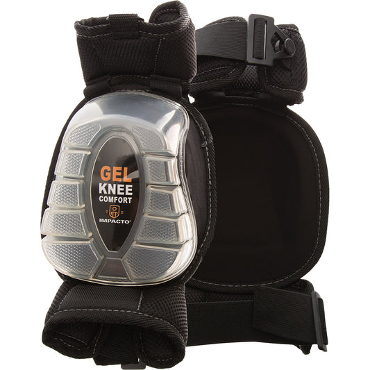 Impacto Gel-Pro Articulating Knee Pads, Buckle Style, Plastic Caps, Gel Pads