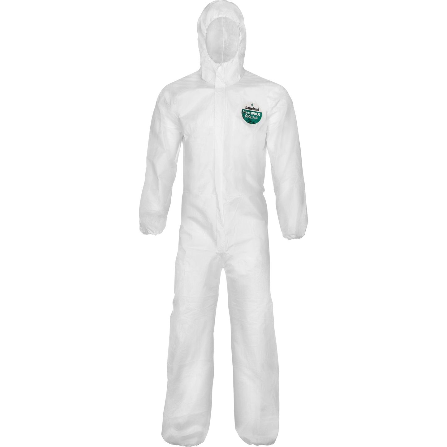 Lakeland MicroMax® NS Cool Suit Coveralls, Small, White, Microporous/Polypropylene