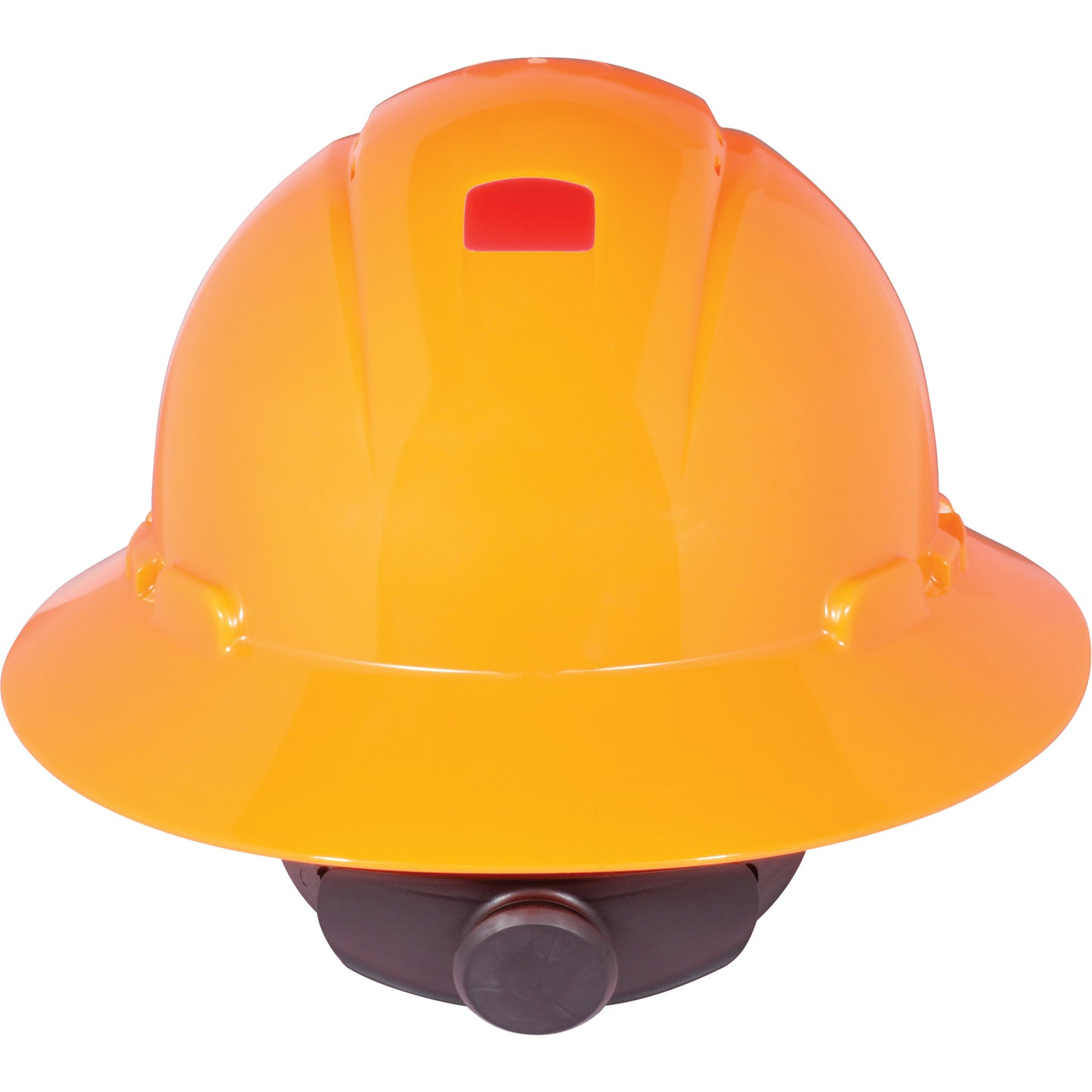 3M Full Brim Hardhat with Uvicator Sensor, Ratchet Suspension, High Visibility Orange