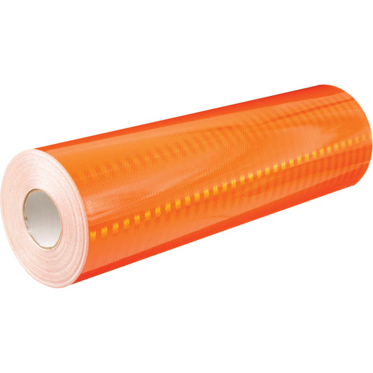 3M High Intensity Prismatic Grade Reflective Sheeting, 2" W x 150' L, 19 mils, Orange