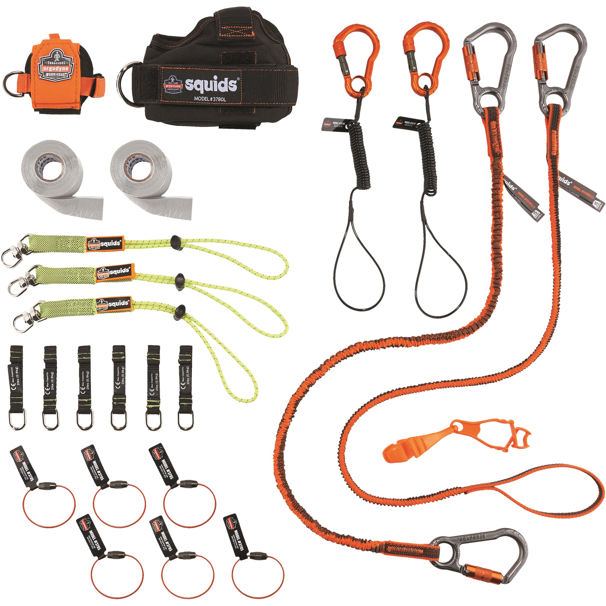 Ergodyne Squids® 3183 Carpenter & Laborer's Tool Tethering Kit