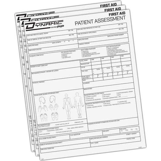 Protective Industrial Products Dynamic™ Patient Assessment Chart