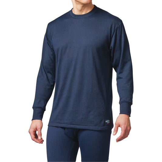Stanfields FR Base Layer Long Sleeve T-Shirt, Large, Navy Blue