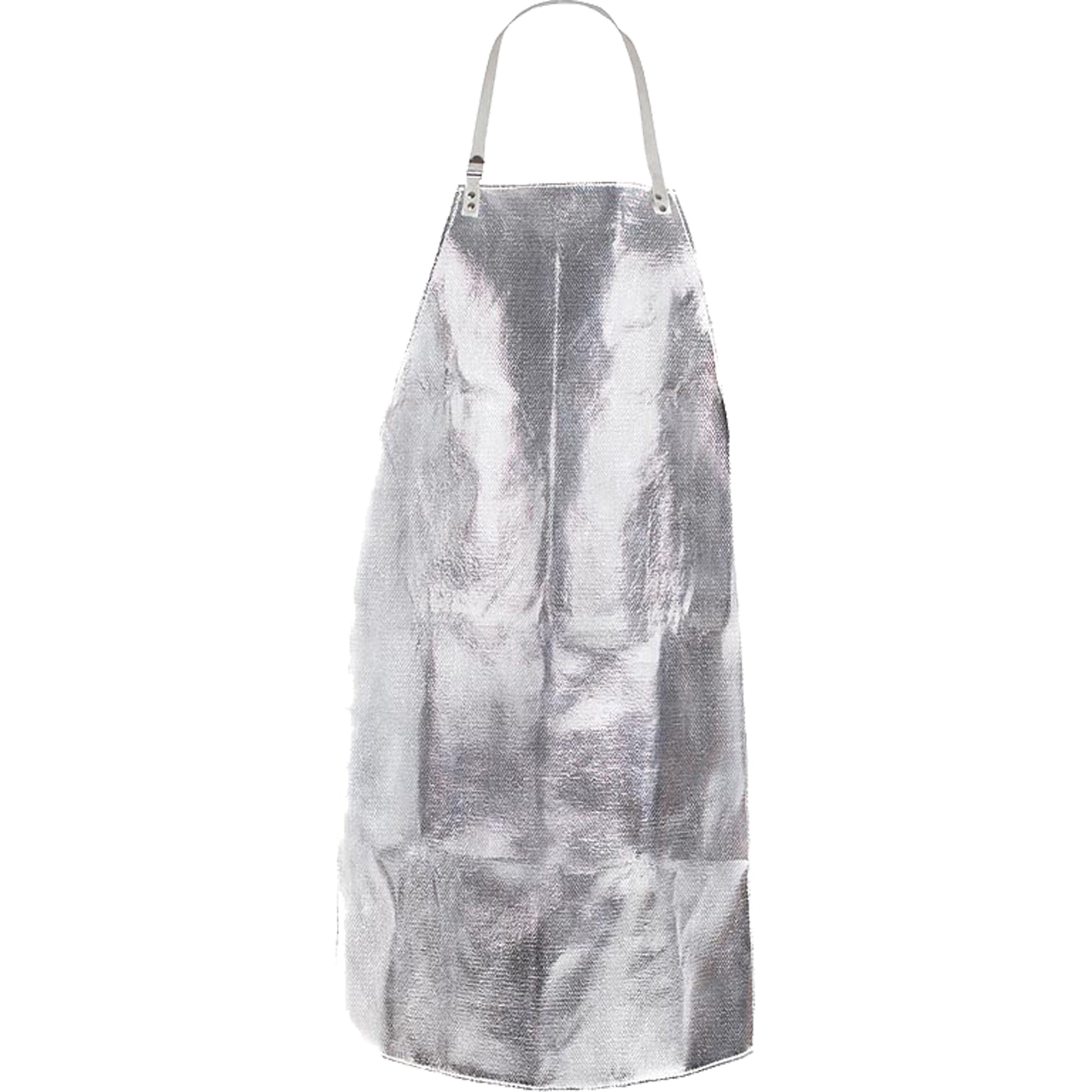 Natpro Heat Resistant Apron with Strap, 24" W x 42" L, Aluminized Kevlar®