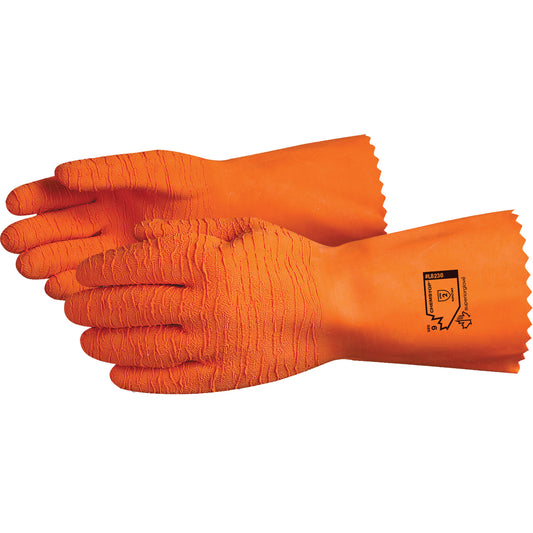 Superior Glove Works Ltd. Chemstop™ Chemical Resistant Gloves, Size 9, 12" L, Latex, Cotton Jersey Inner Lining