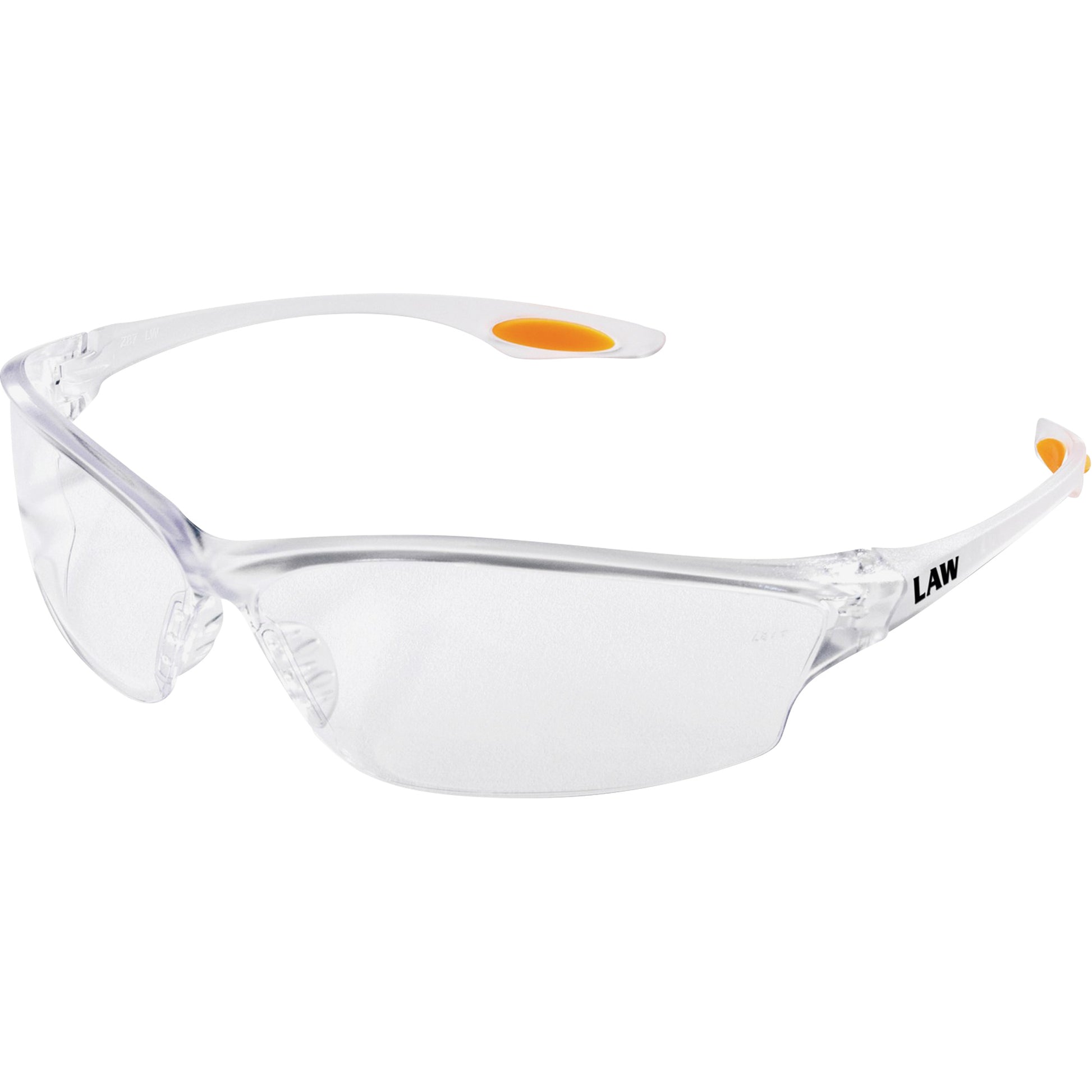 Mcr Safety Law® LW2 Safety Glasses, Clear Lens, Anti-Fog, ANSI Z87+/Meets/Exceeds CSA Z94.3