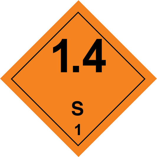 Hazardous Material Handling Labels, 4" L x 4" W, Black on Orange