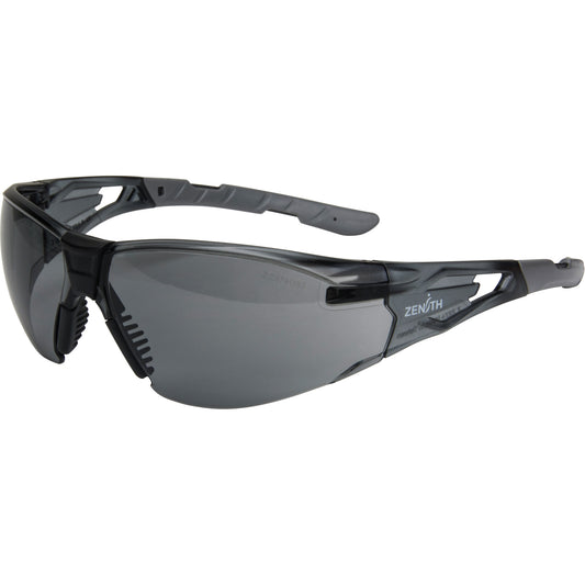 Zenith Safety Products Z2900 Series Safety Glasses, Grey/Smoke Lens, Anti-Scratch, ANSI Z87+/Meets/Exceeds CSA Z94.3