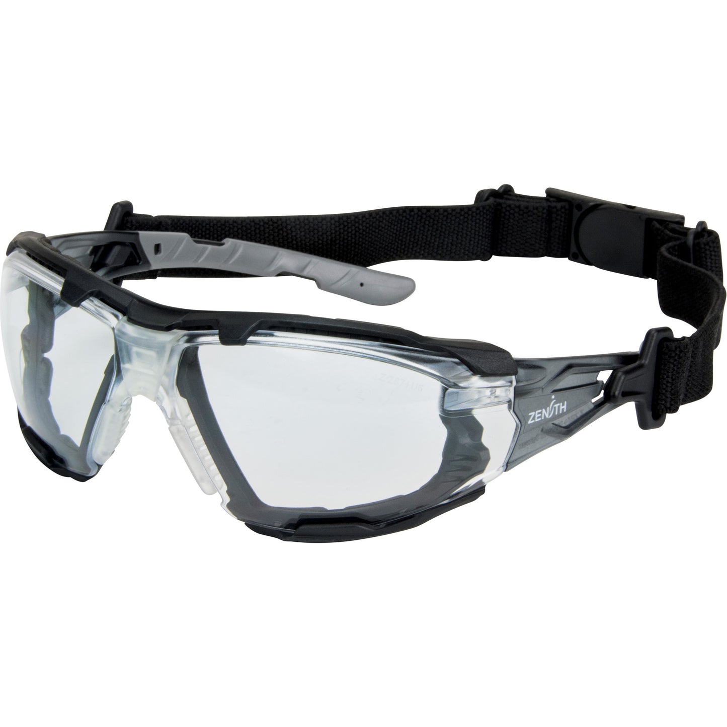 Zenith Safety Products Z2900 Series Safety Glasses with Foam Gasket, Clear Lens, Anti-Scratch, ANSI Z87+/Meets/Exceeds CSA Z94.3