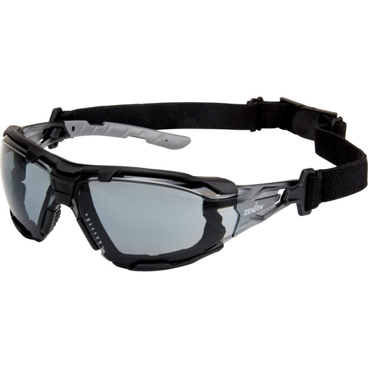 Zenith Safety Products Z2900 Series Safety Glasses with Foam Gasket, Grey/Smoke Lens, Anti-Scratch, ANSI Z87+/Meets/Exceeds CSA Z94.3