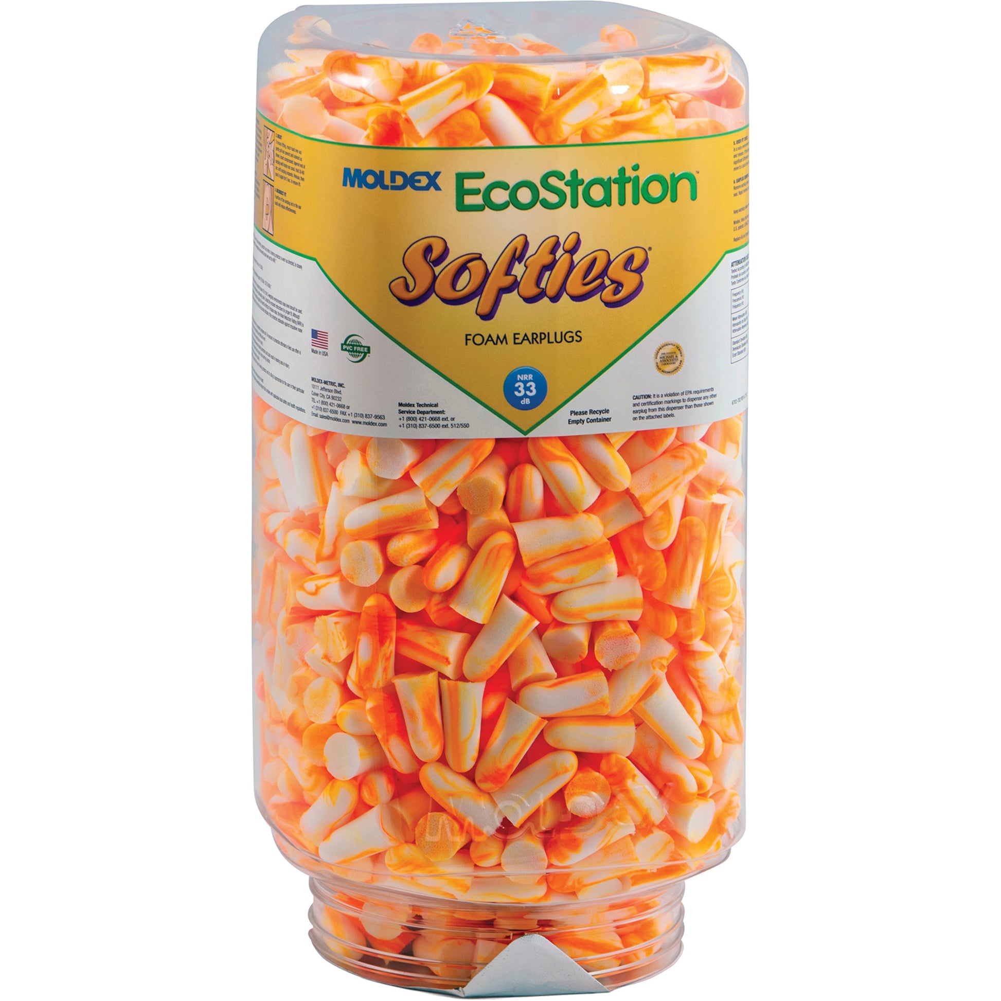 Moldex EcoStation™ Softies® Earplug Refill, Bulk - Canister