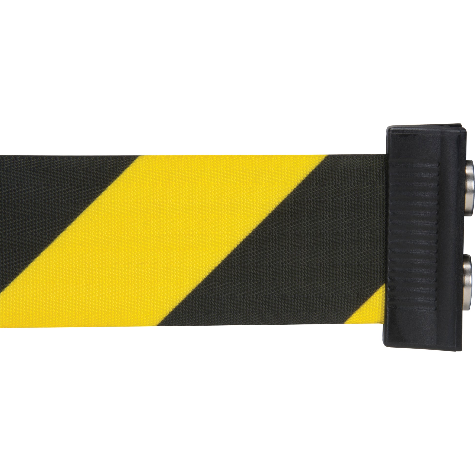Zenith Safety Products Magnetic Tape Cassette for Build-Your-Own Crowd Control Barrier, 7', Black and Yellow Tape