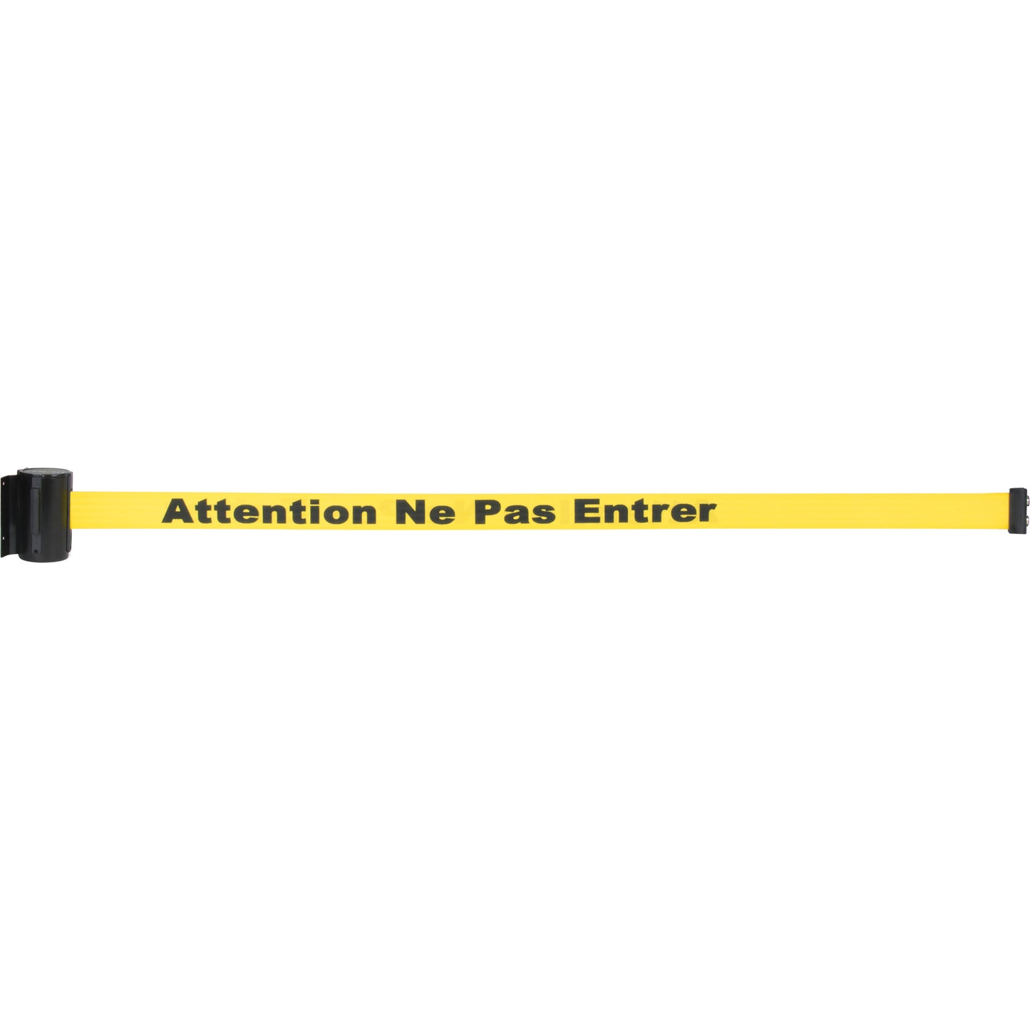 Zenith Safety Products Magnetic Tape Cassette for Build-Your-Own Crowd Control Barrier, Attention ne pas entrer, 7', Yellow Tape
