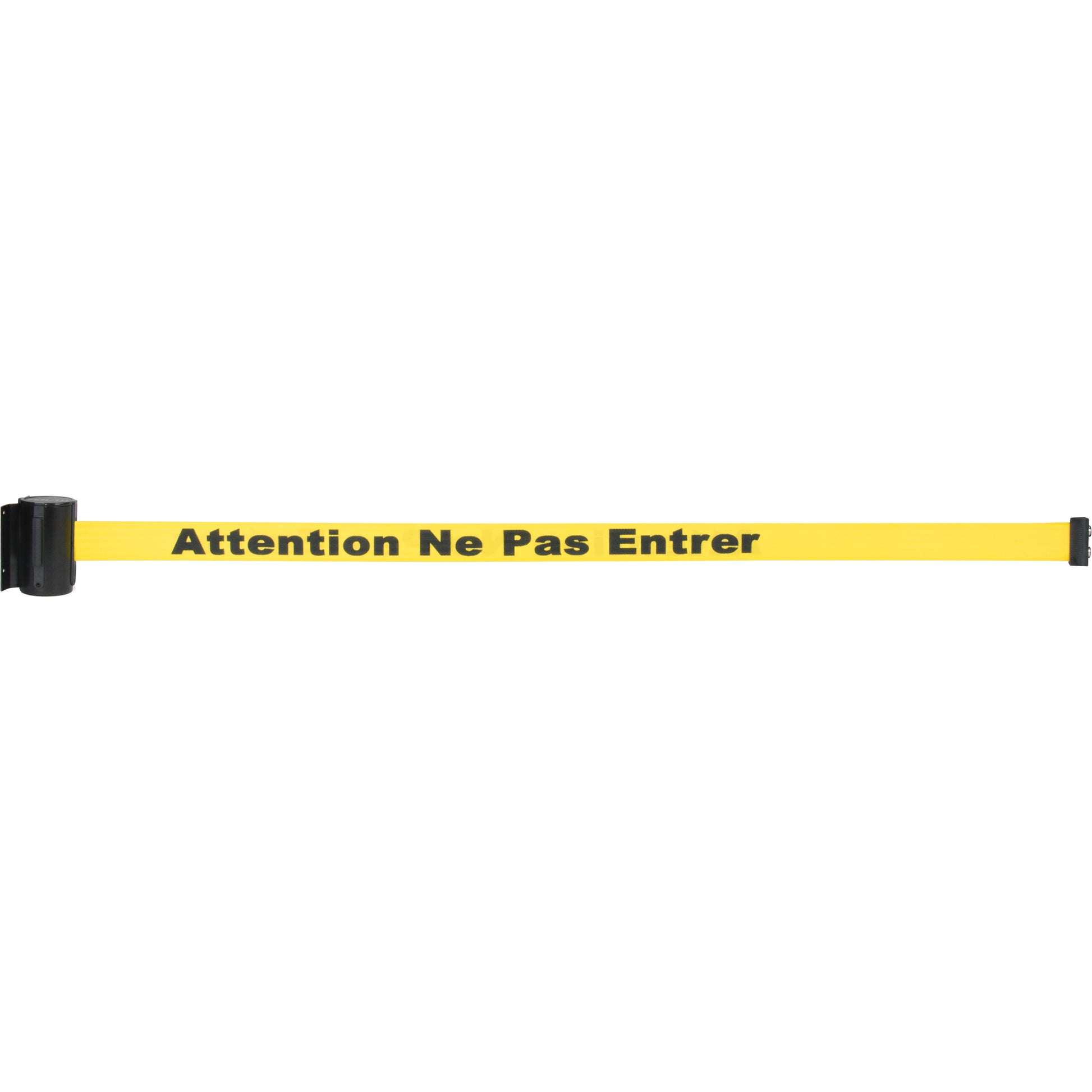 Zenith Safety Products Magnetic Tape Cassette for Build-Your-Own Crowd Control Barrier, Attention ne pas entrer, 7', Yellow Tape