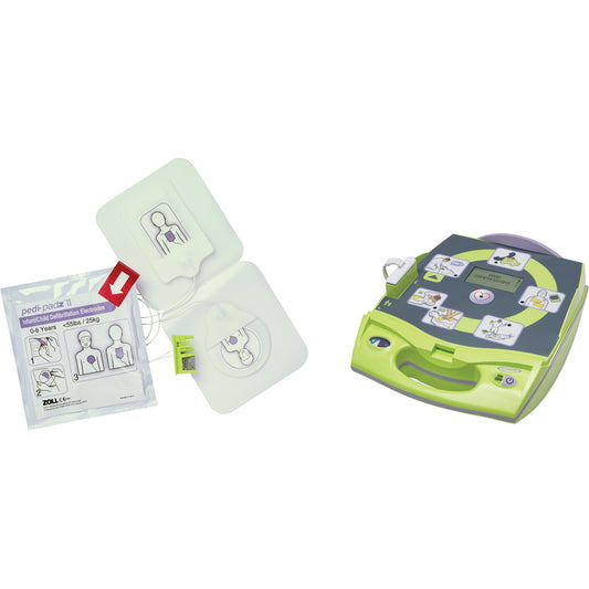 Zoll AED Plus® Defibrillator with Bonus Pedi-Padz® II Electrodes, Automatic, French, Class 4