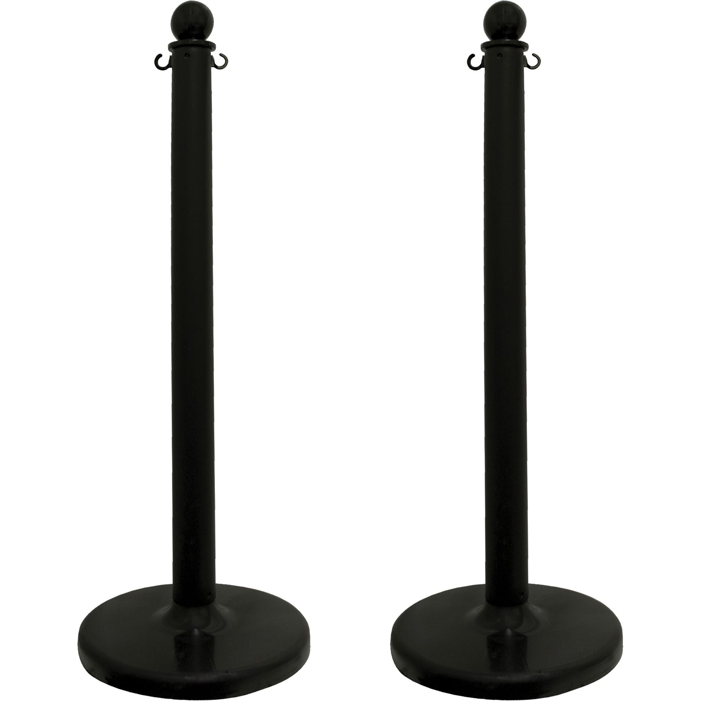 Mr. Chain Medium-Duty Stanchion, 40" High, Black
