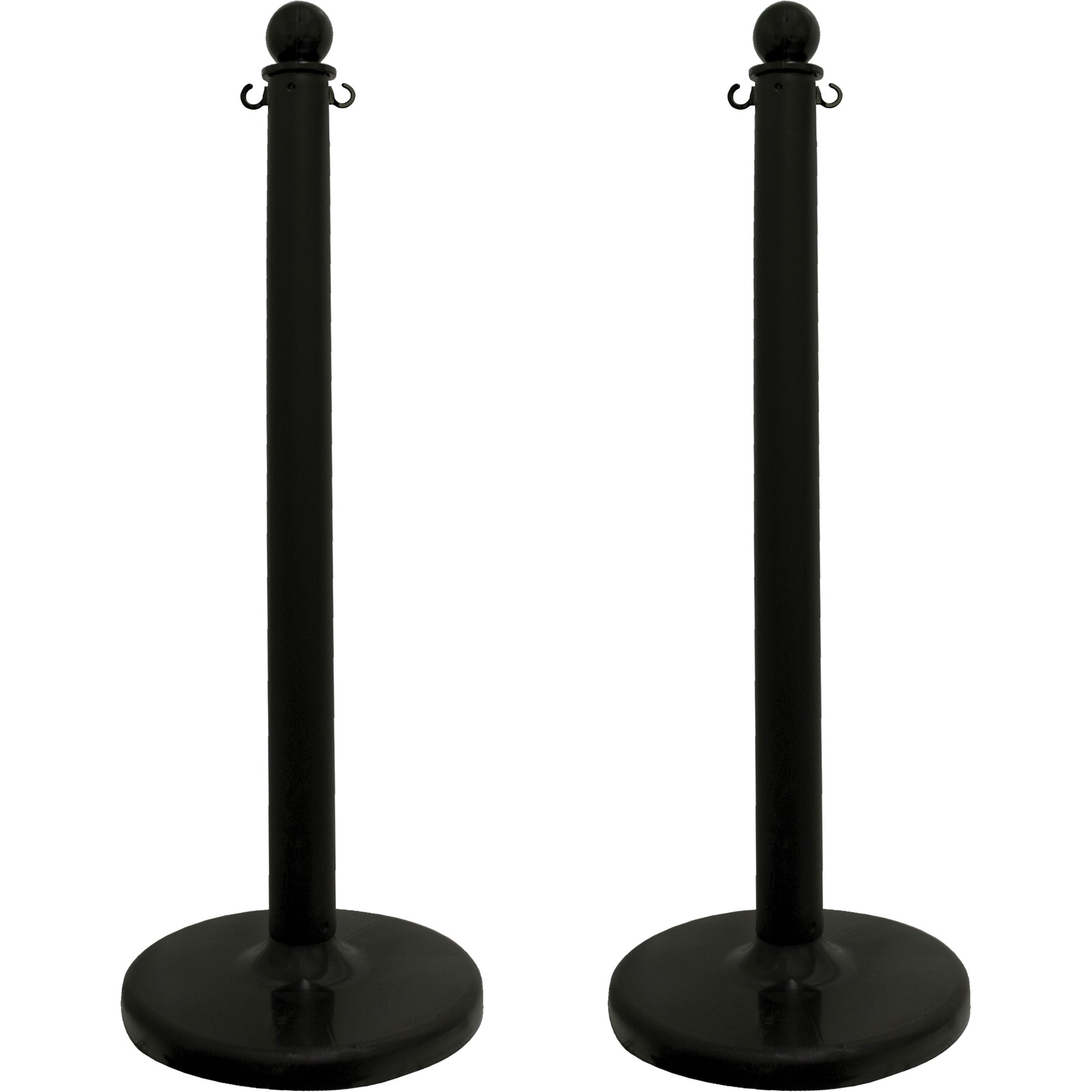 Mr. Chain Medium-Duty Stanchion, 40" High, Black